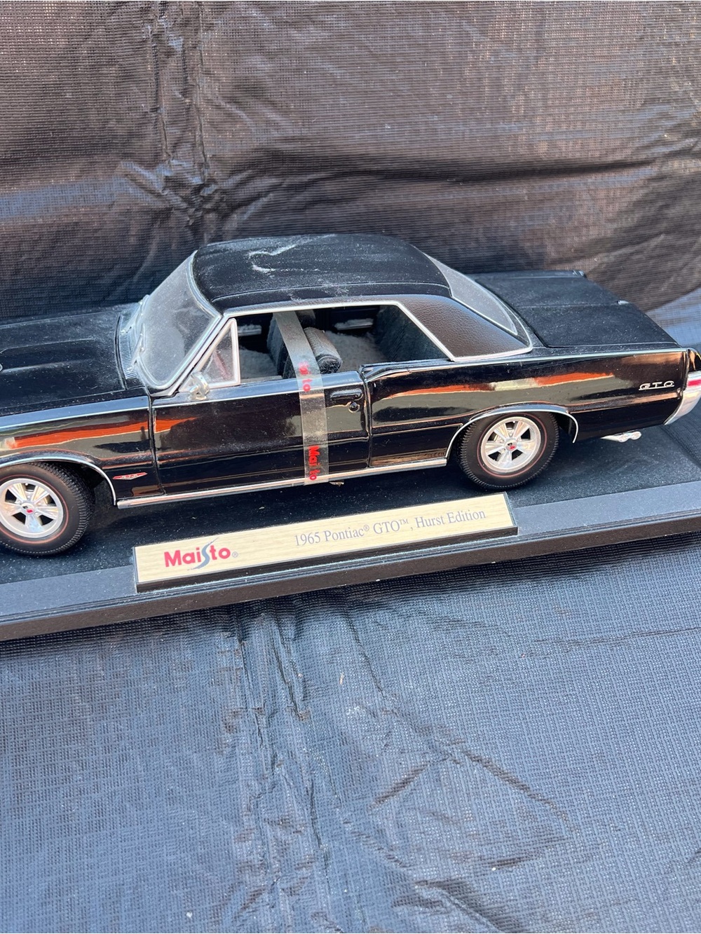 Black 1965 Pontiac GTO Model Car - Home Accent - Picture 2 of 6